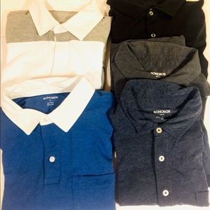Bonobos Men Polo Long Sleeve Short Sleeve Size M